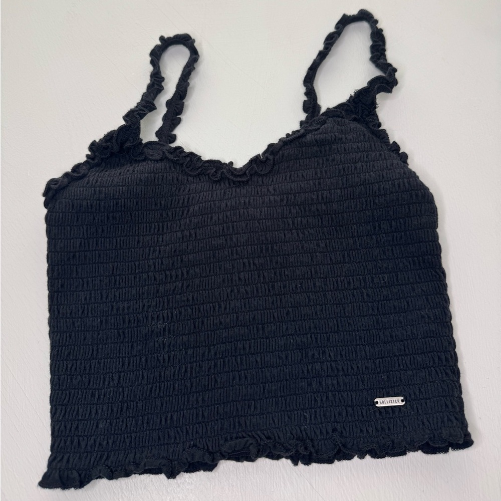 Hollister Black Smocked Tank Top